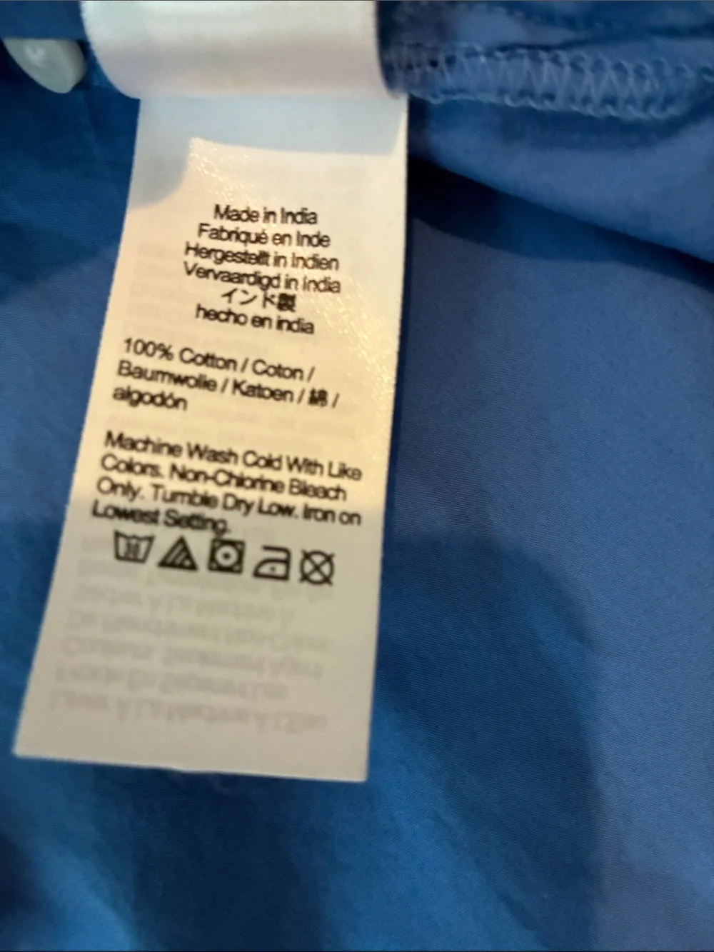 J. Crew Bright Blue Button-Down Shirt